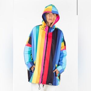 Night Rainbow Rain Jacket